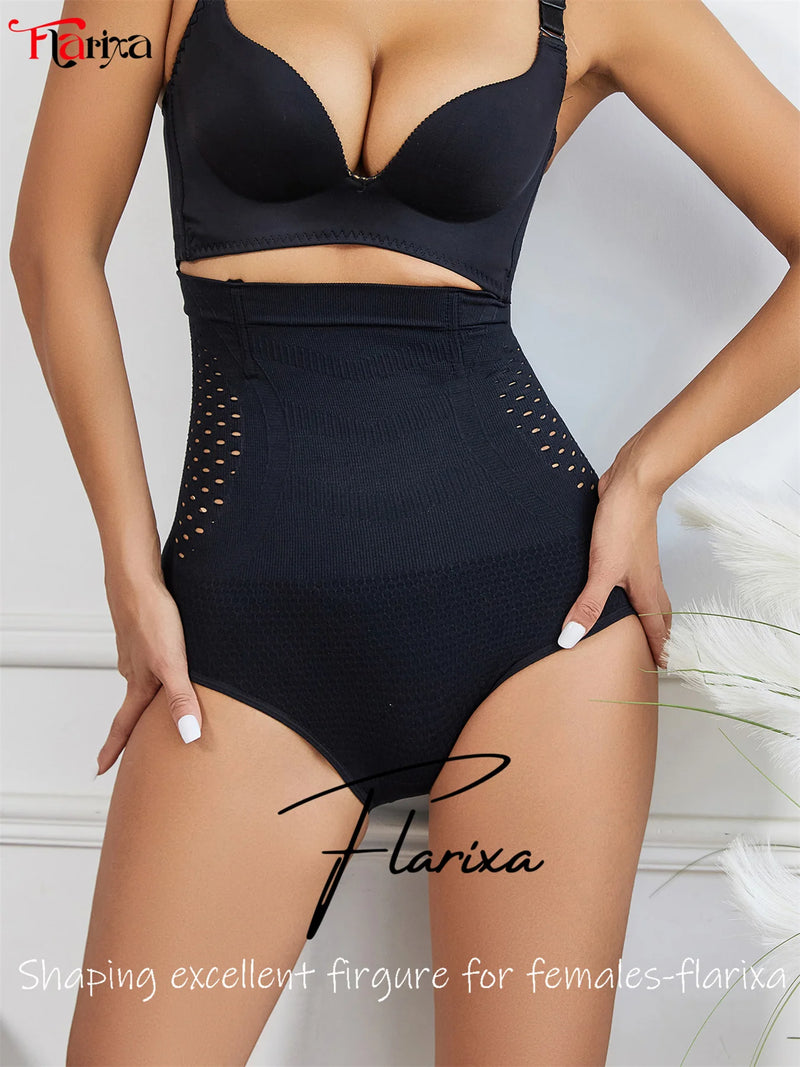 Roupa íntima emagrecedora, Flarixa Seamless, modelador de corpo respirável, Barriga fina